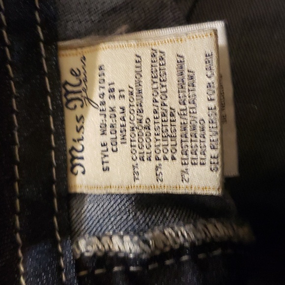 Miss Me Jeans Women Size 26 Blue Signature Skinny - Picture 8 of 8